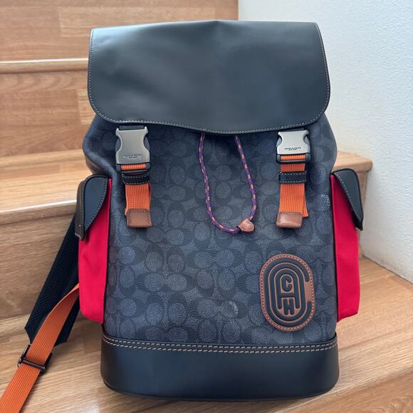 Coach Rivington Backpack In Signature Canvas With Coach Patch style No. 69291 - Picture 1 of 7